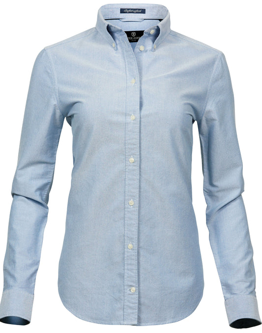 Ladies' Perfect Oxford Shirt - Light Blue