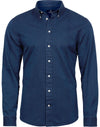 Men's Casual Twill Shirt - Indigo
