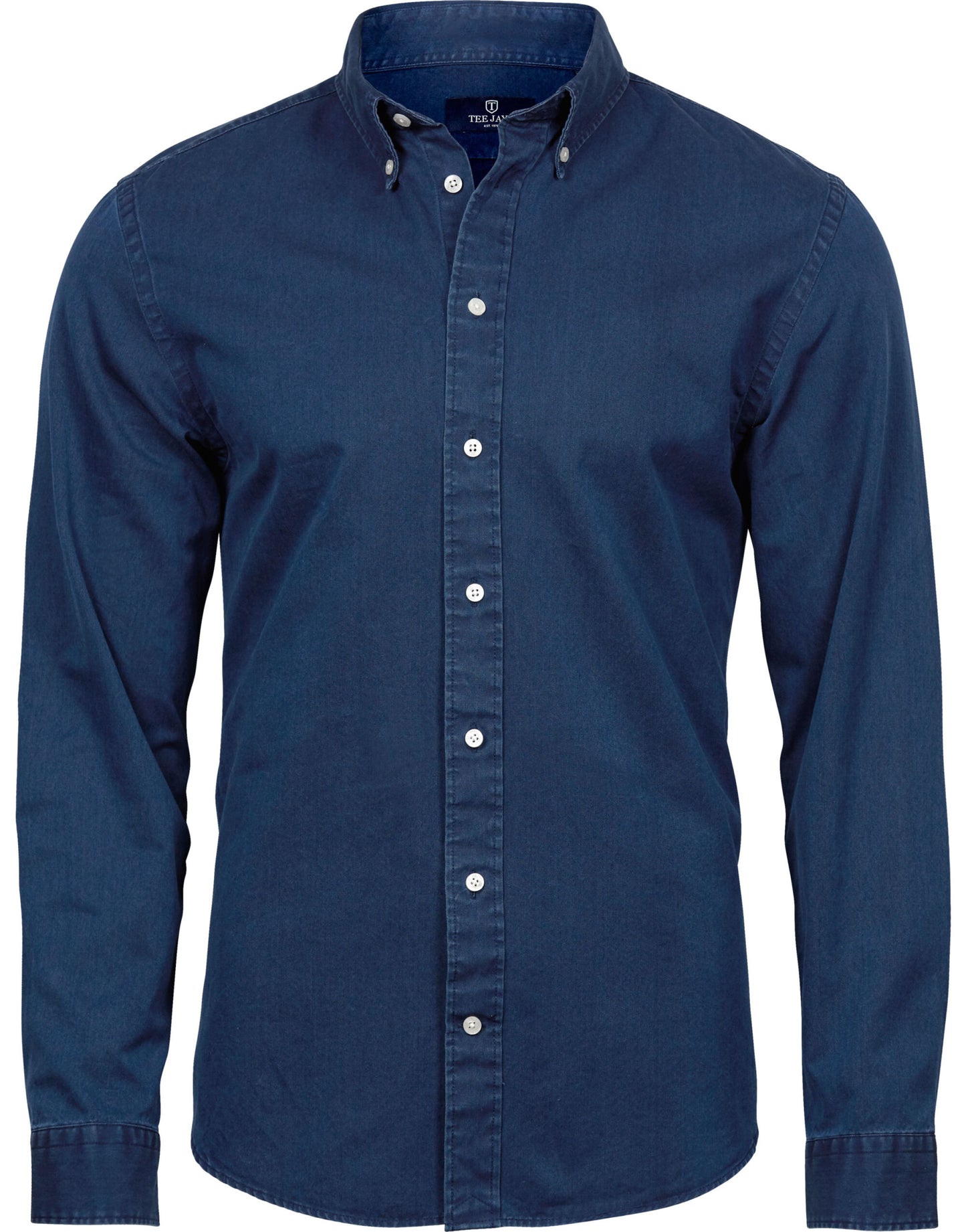 Men's Casual Twill Shirt - Indigo