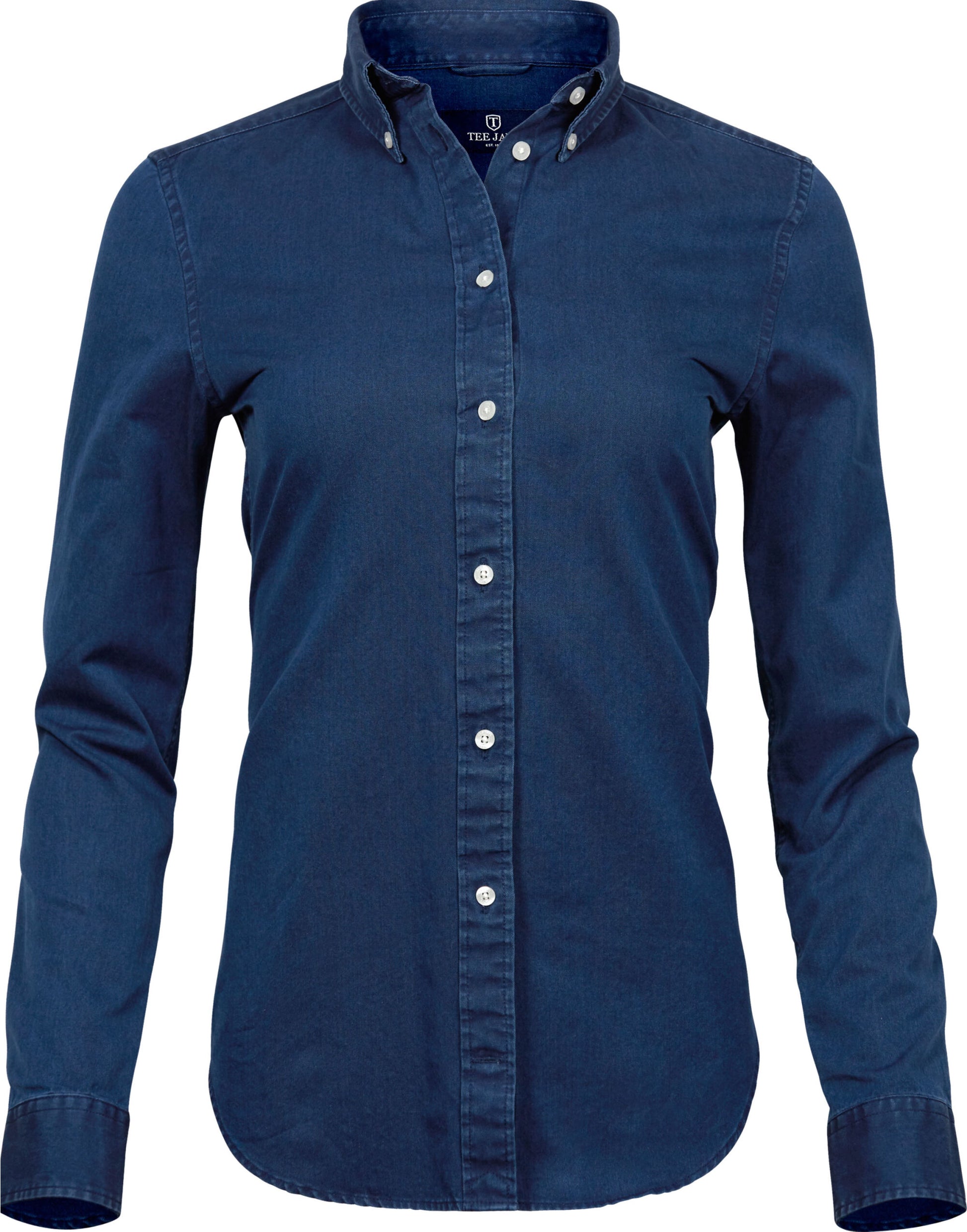Ladies' Casual Twill Shirt - Indigo