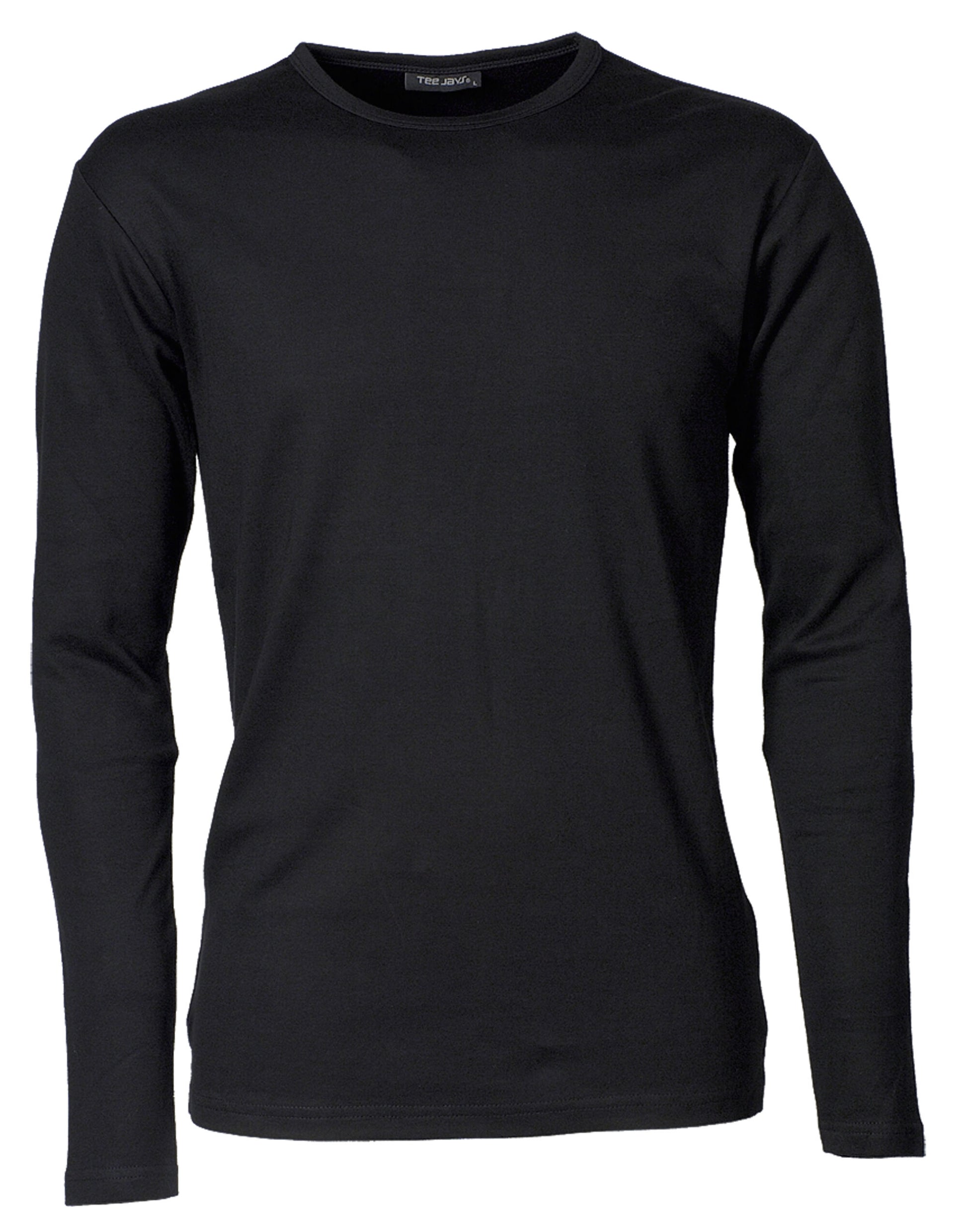 Men's Long Sleeve Interlock Tee - Black