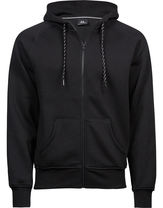 Men's Fashion Full Zip Hood - Black