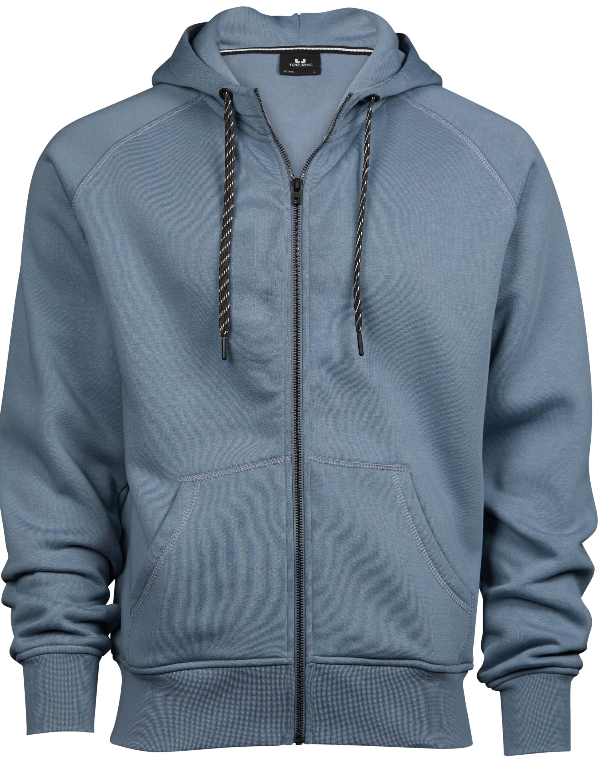 Men's Fashion Full Zip Hood - Flint Stone
