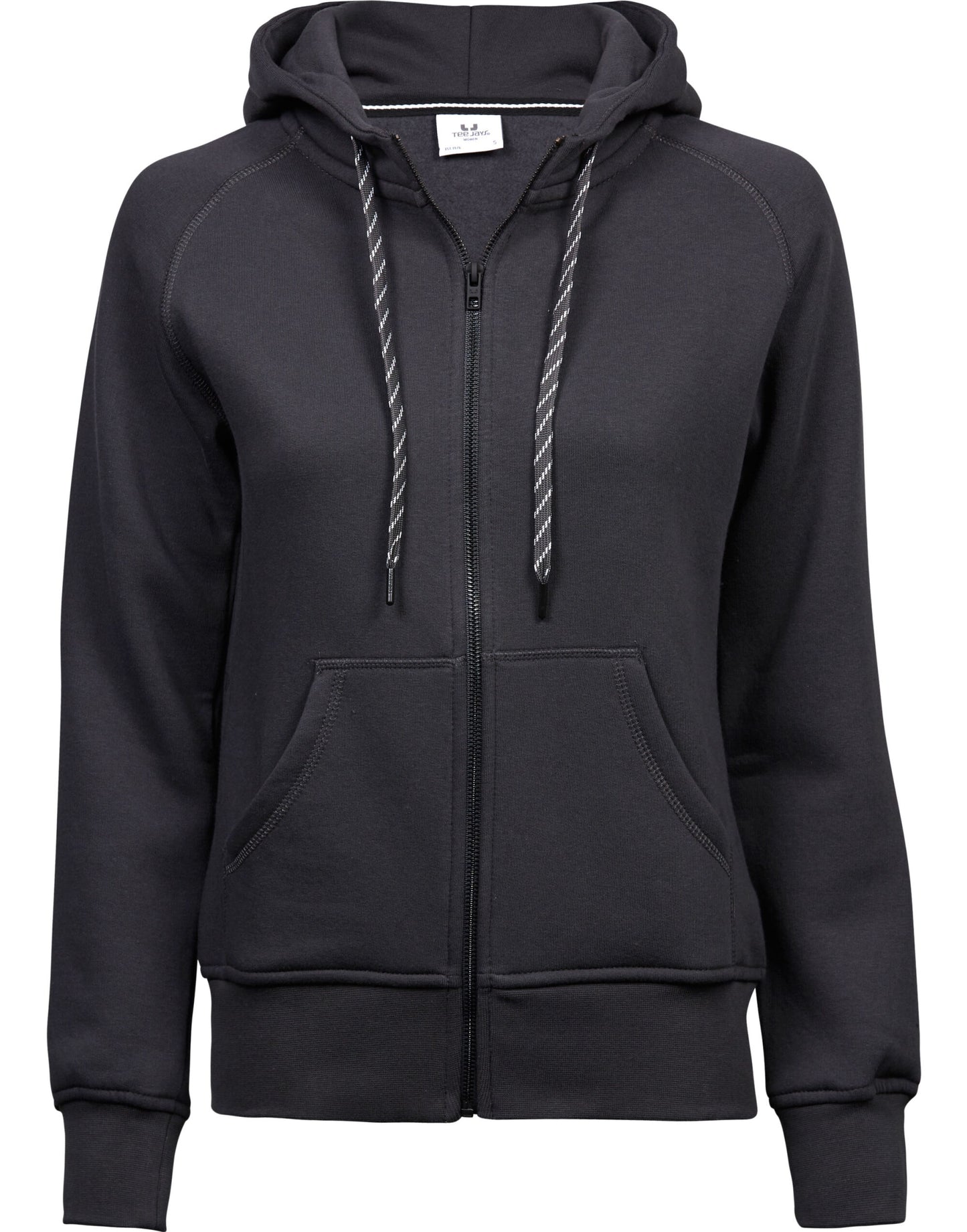Ladies' Fashion Full Zip Hood - Dark Grey