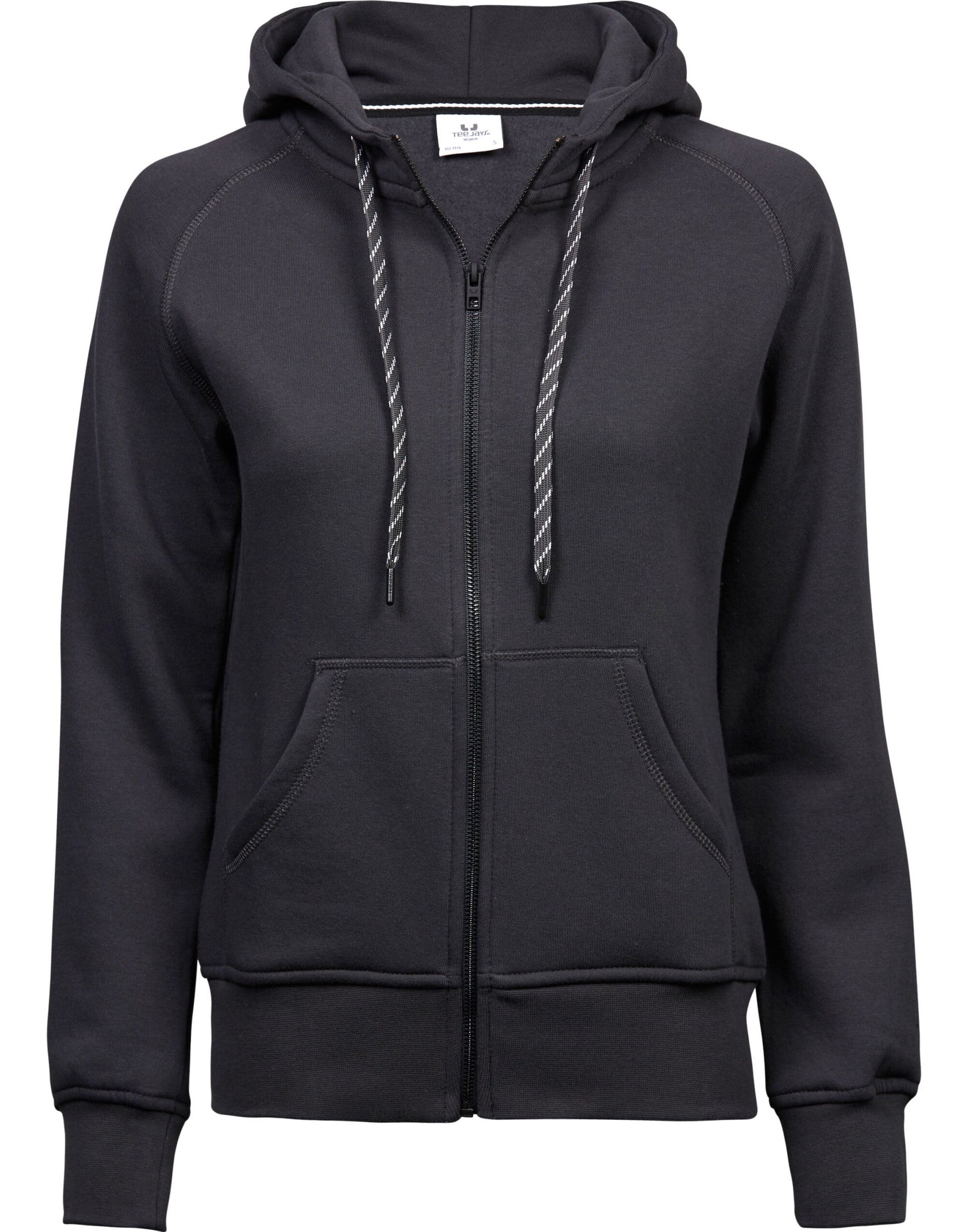 Ladies' Fashion Full Zip Hood - Dark Grey