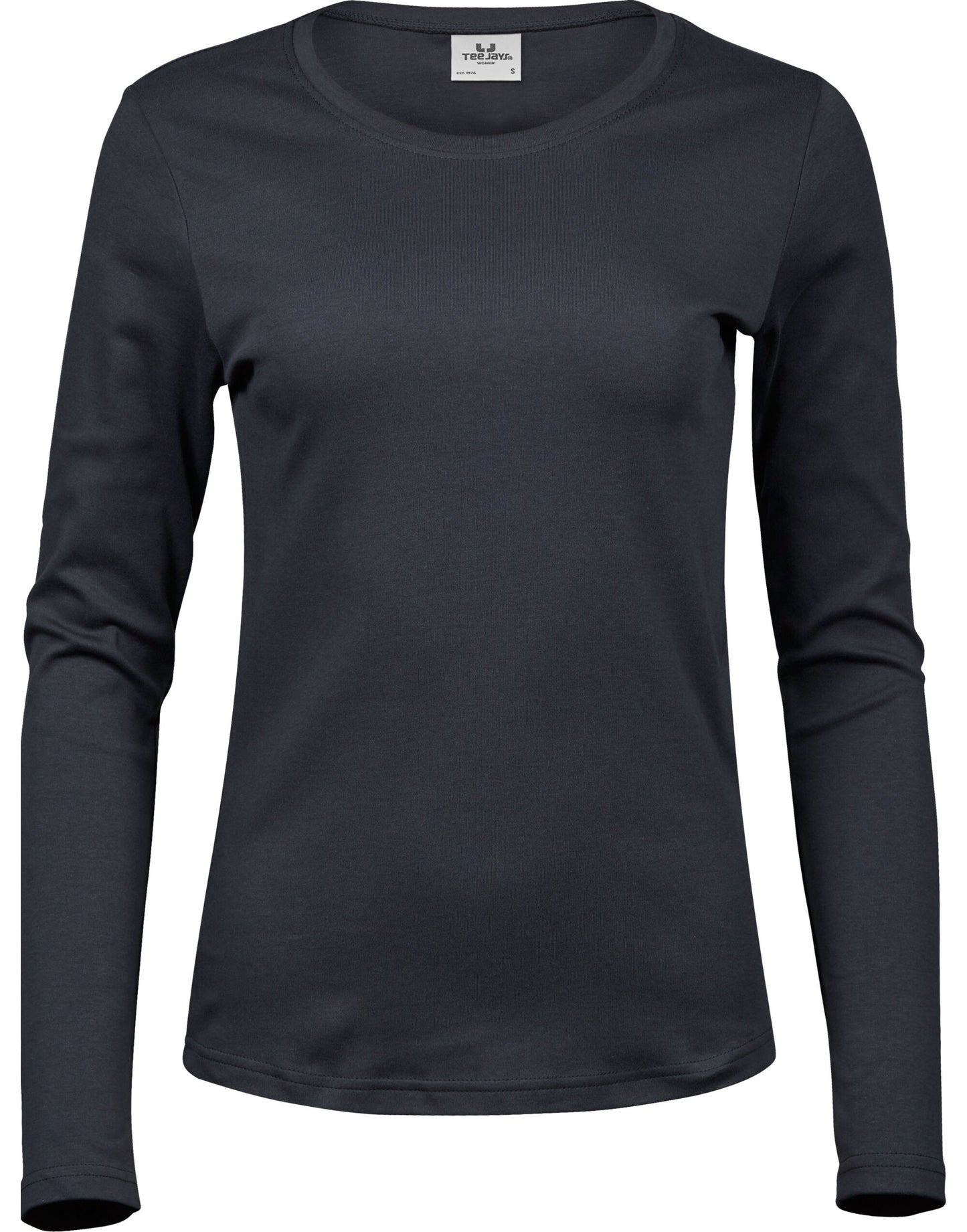 Ladies' Long Sleeve Interlock Tee - Dark Grey