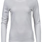 Ladies' Long Sleeve Interlock Tee - White