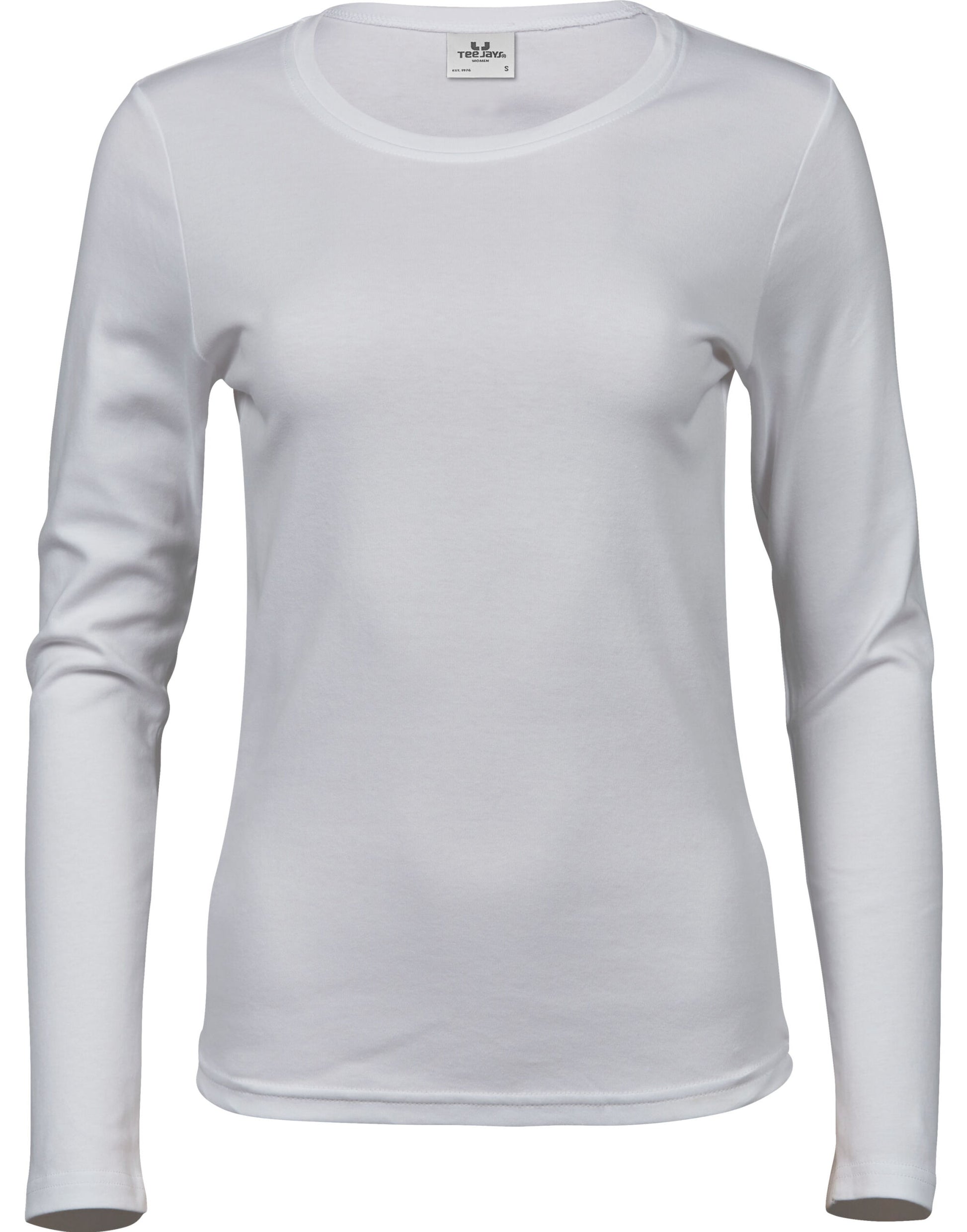 Ladies' Long Sleeve Interlock Tee - White