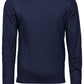 Men's Crew Neck Knitted Sweater - Navy