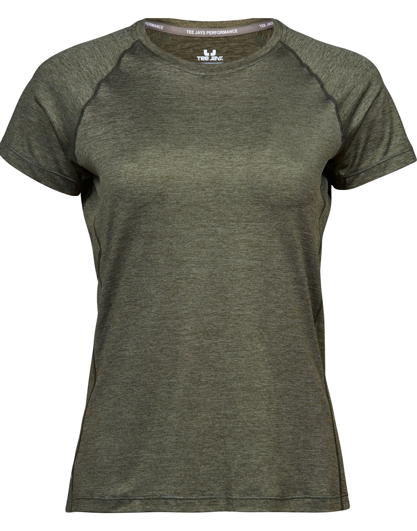 Ladies' CoolDry Tee - Olive Melange