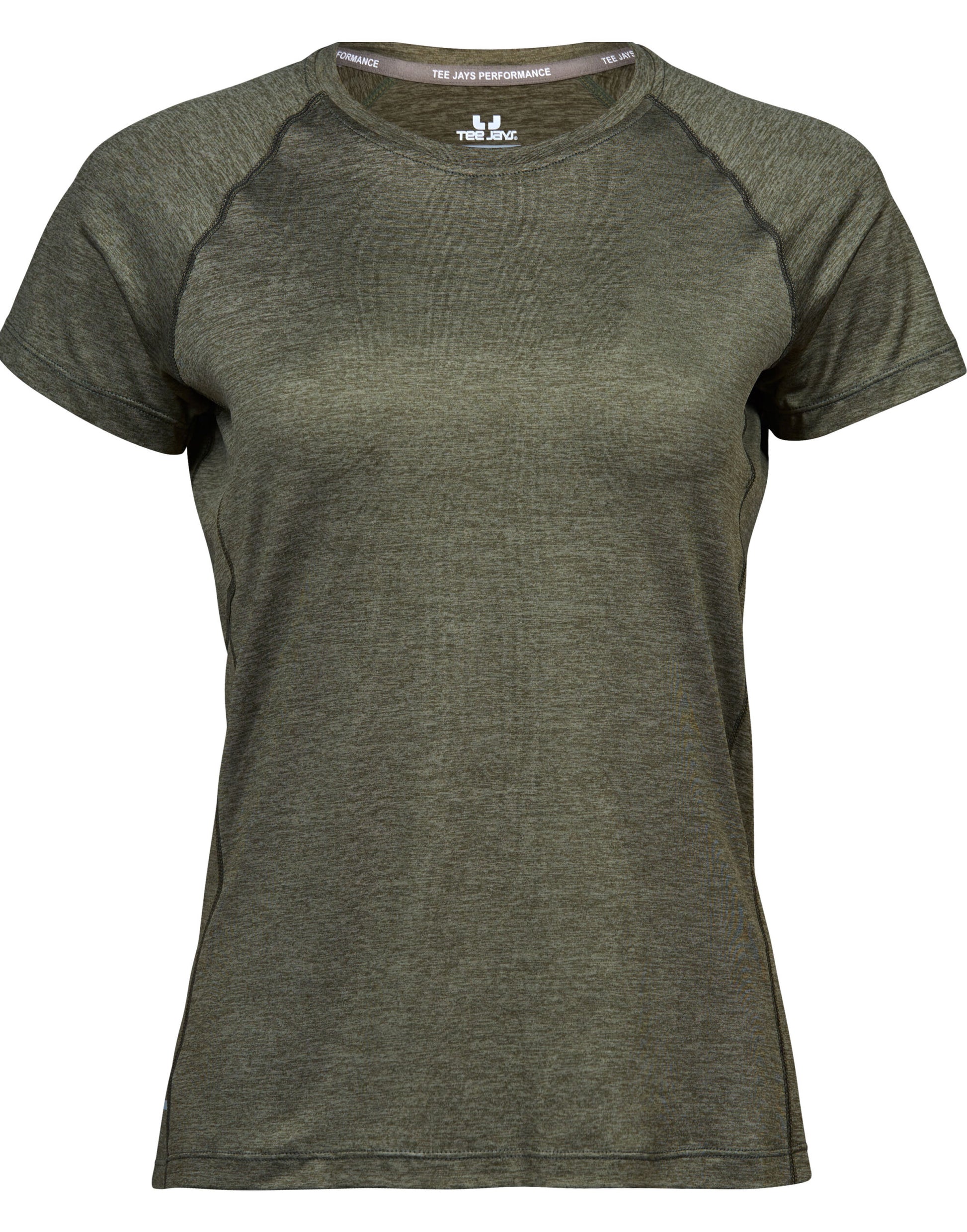 Ladies' CoolDry Tee - Olive Melange