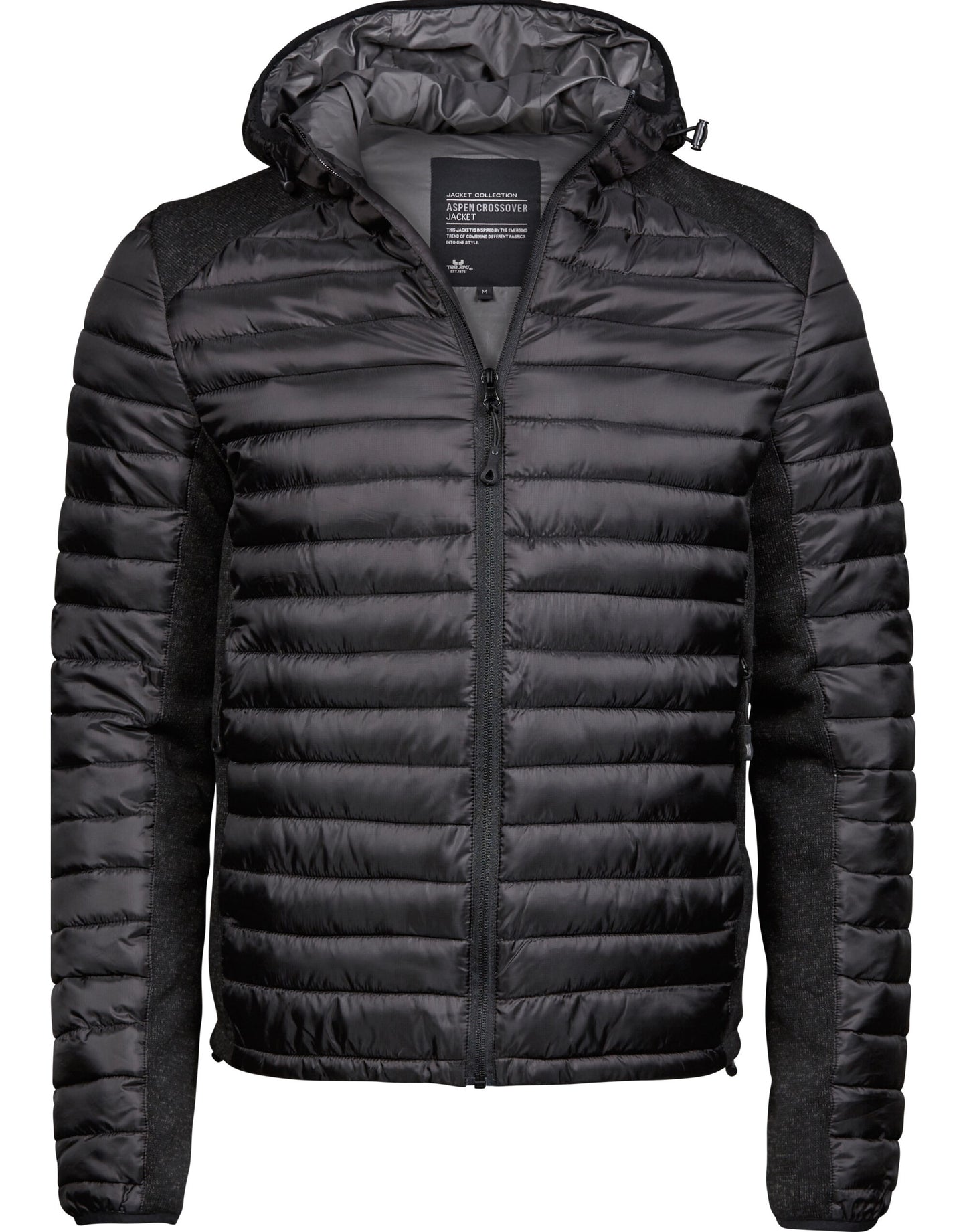 Men's Hooded Outdoor Crossover - Black/Black Melange