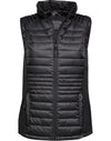 Ladies' Crossover Bodywarmer - Black/Black
