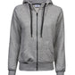 Ladies' Fashion Full Zip Hood - Heather Grey