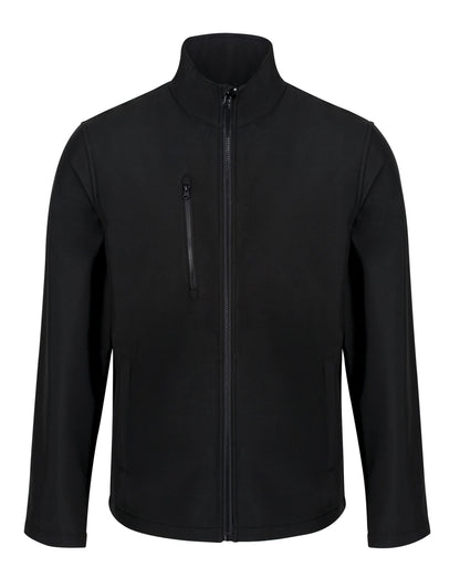 Ablaze 3 Layer Printable Softshell Jacket - Black/Black