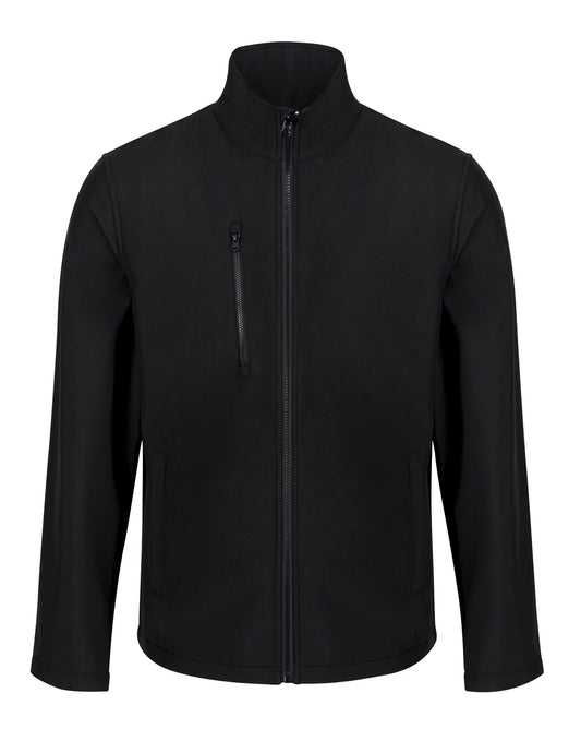 Ablaze 3 Layer Printable Softshell Jacket - Black/Black