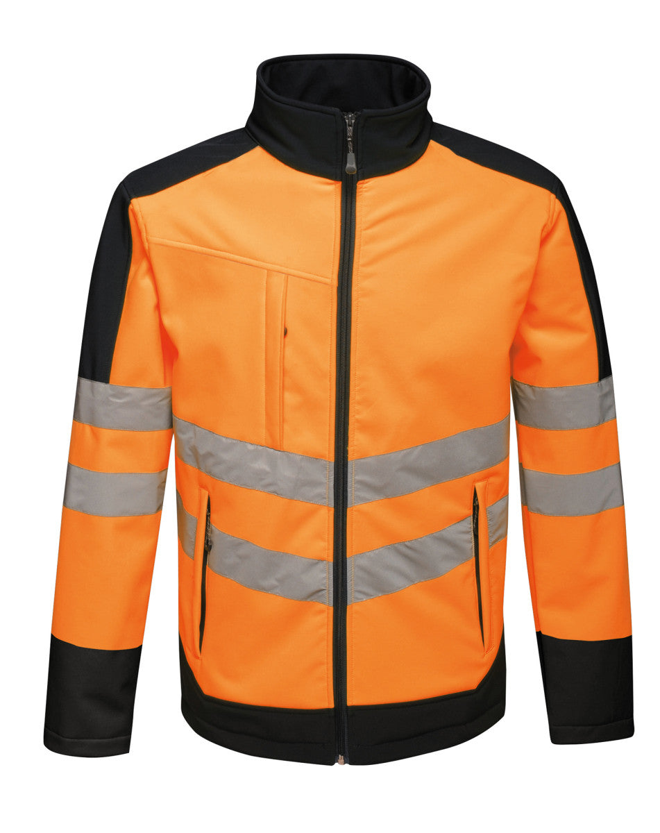 Pro 3 Layer Softshell - Orange/Navy
