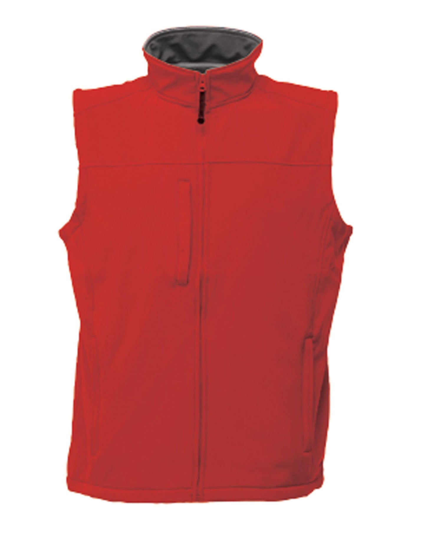 Flux Men's Softshell Bodywarmer - Classic Red/Seal Grey