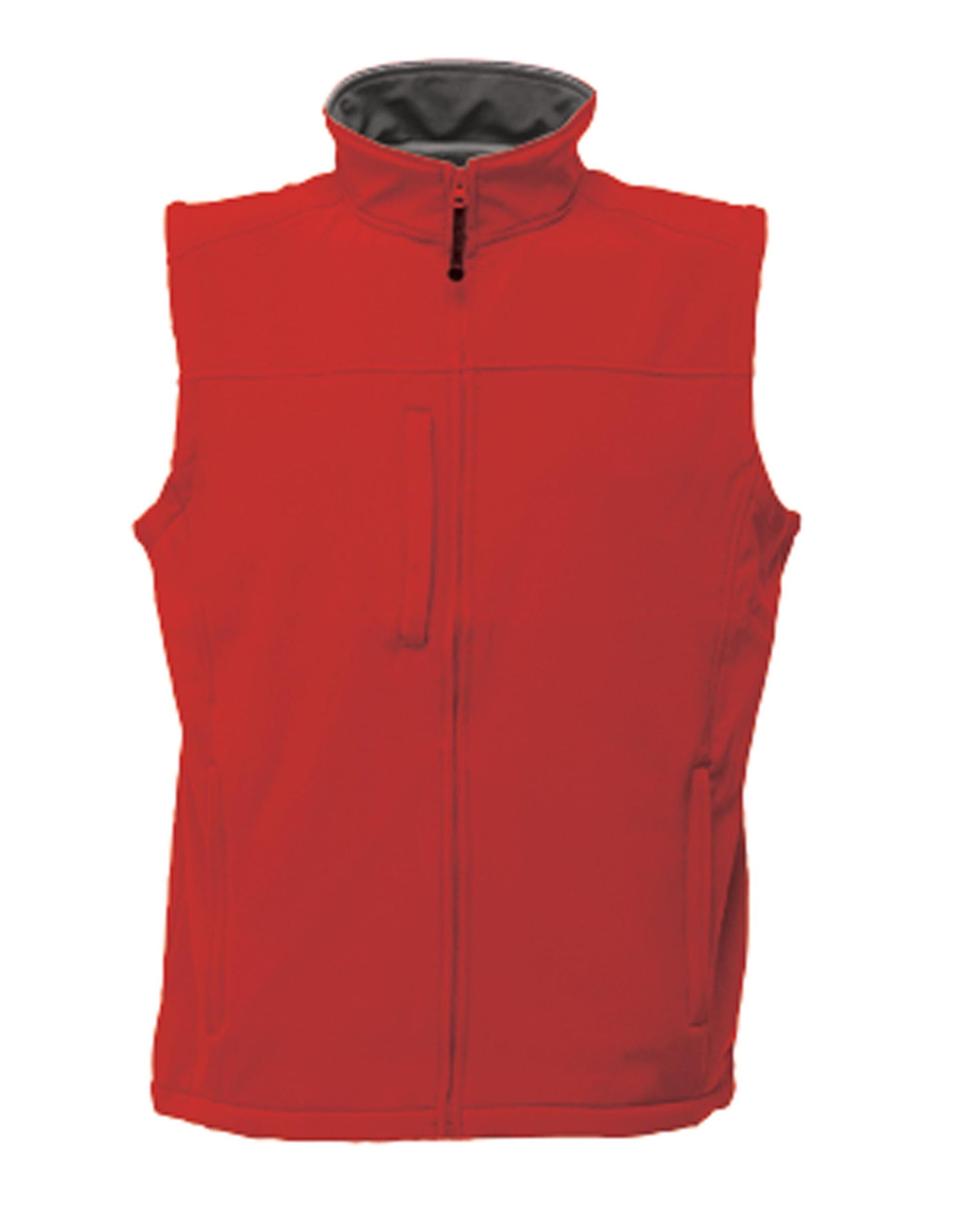 Flux Men's Softshell Bodywarmer - Classic Red/Seal Grey
