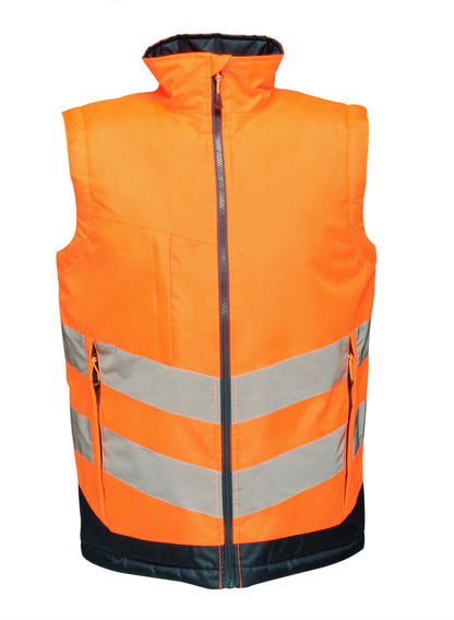 Pro Two Tone Insulated Bodywarmer - Orange/Navy