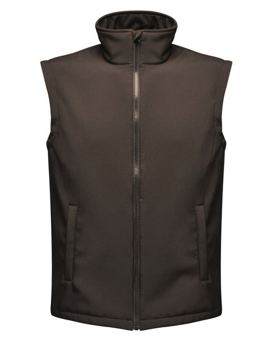 Ablaze Men's Printable Softshell Bodywarmer - Black/Black