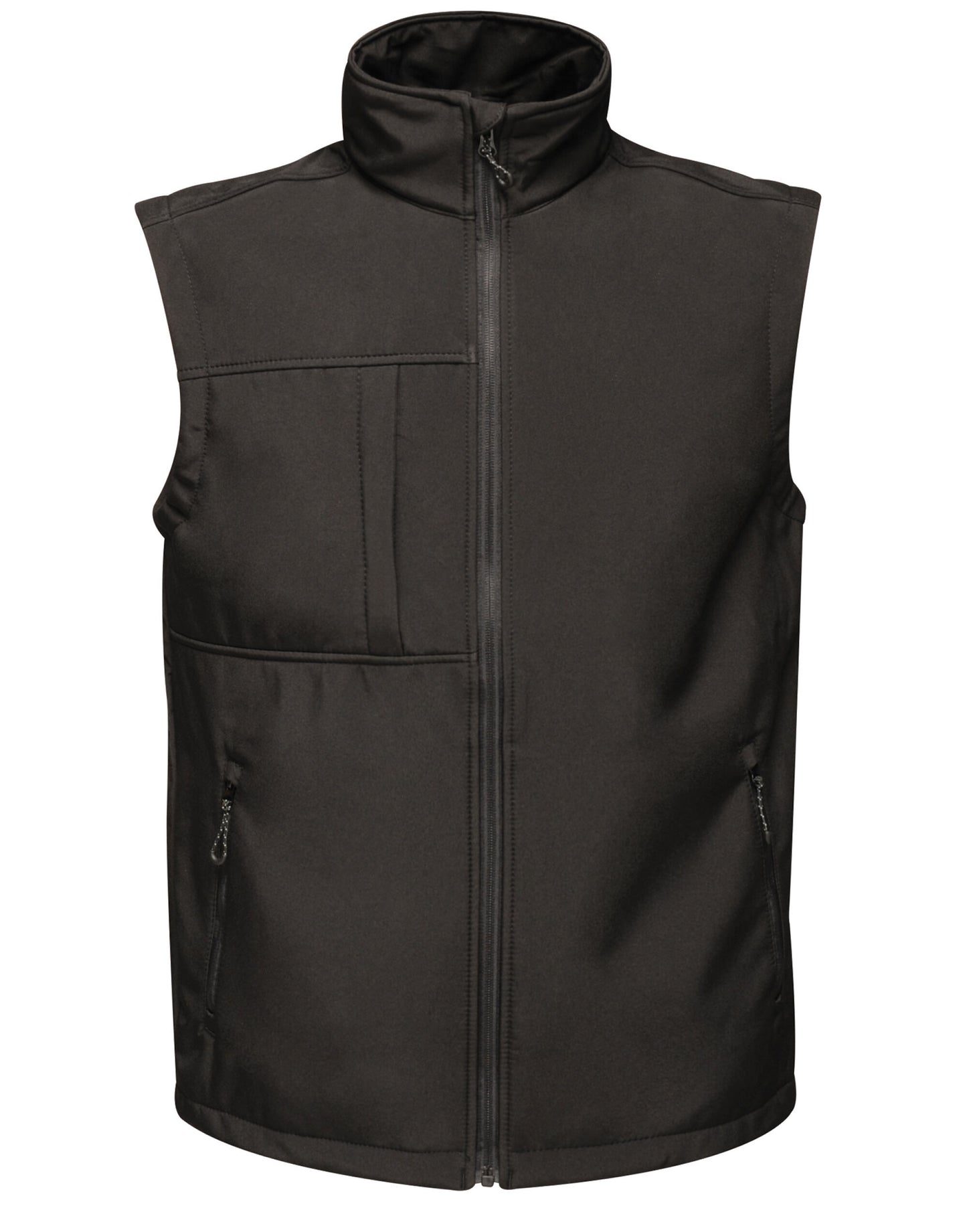 Octagon II Men's 3 Layer Printable Softshell Bodywarmer - Black