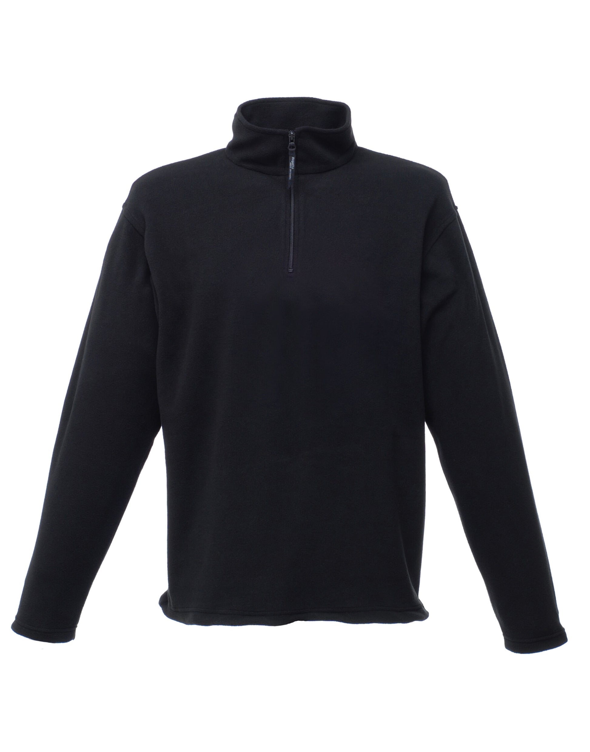 Micro Zip Neck Fleece - Black