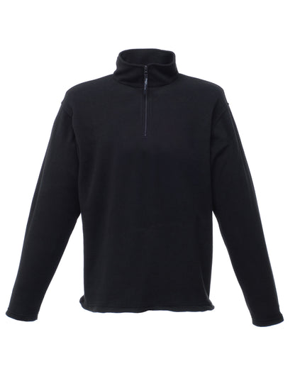 Micro Zip Neck Fleece - Black