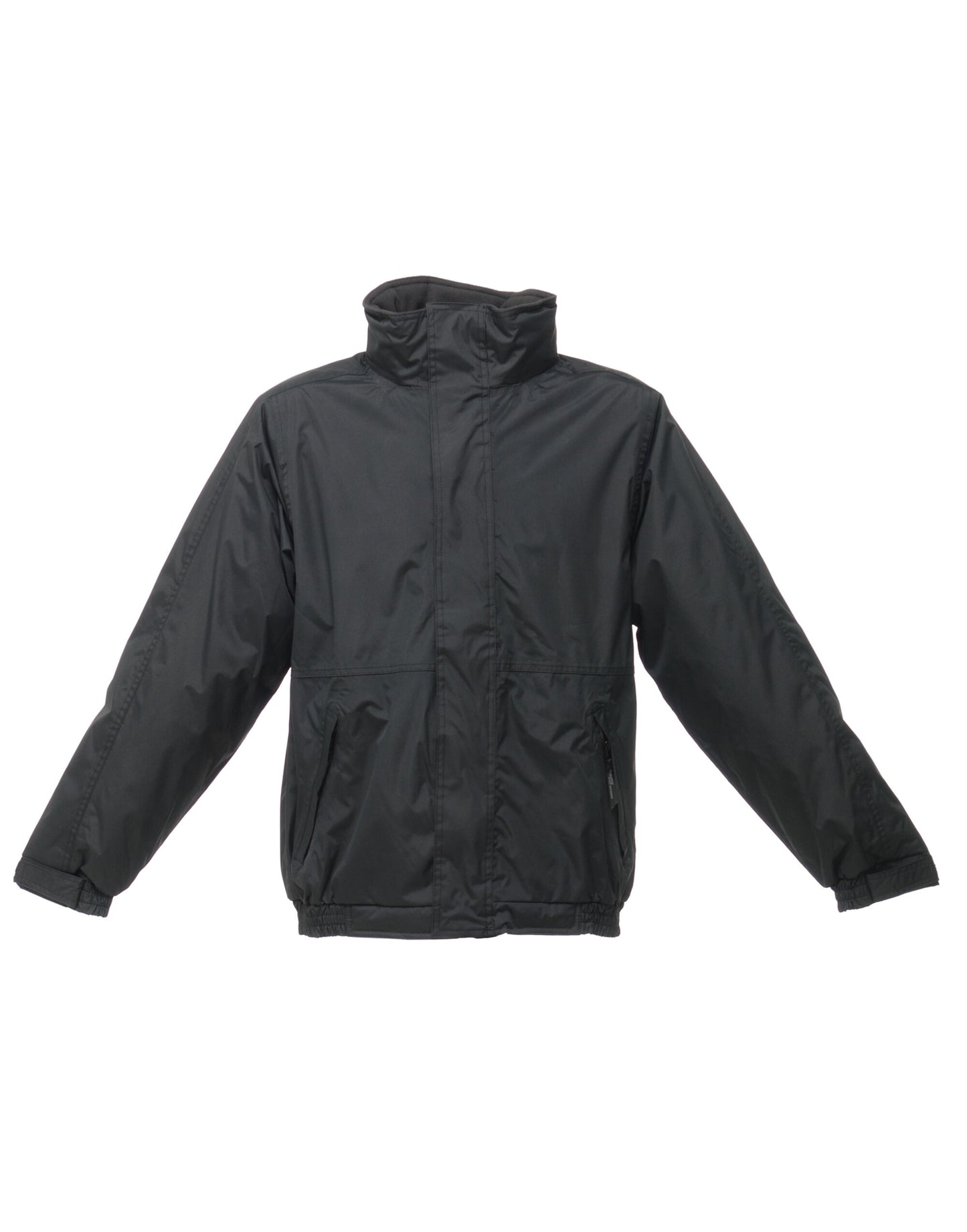 Dover Men's Fleece Lined Bomber Jacket - Black/Ash