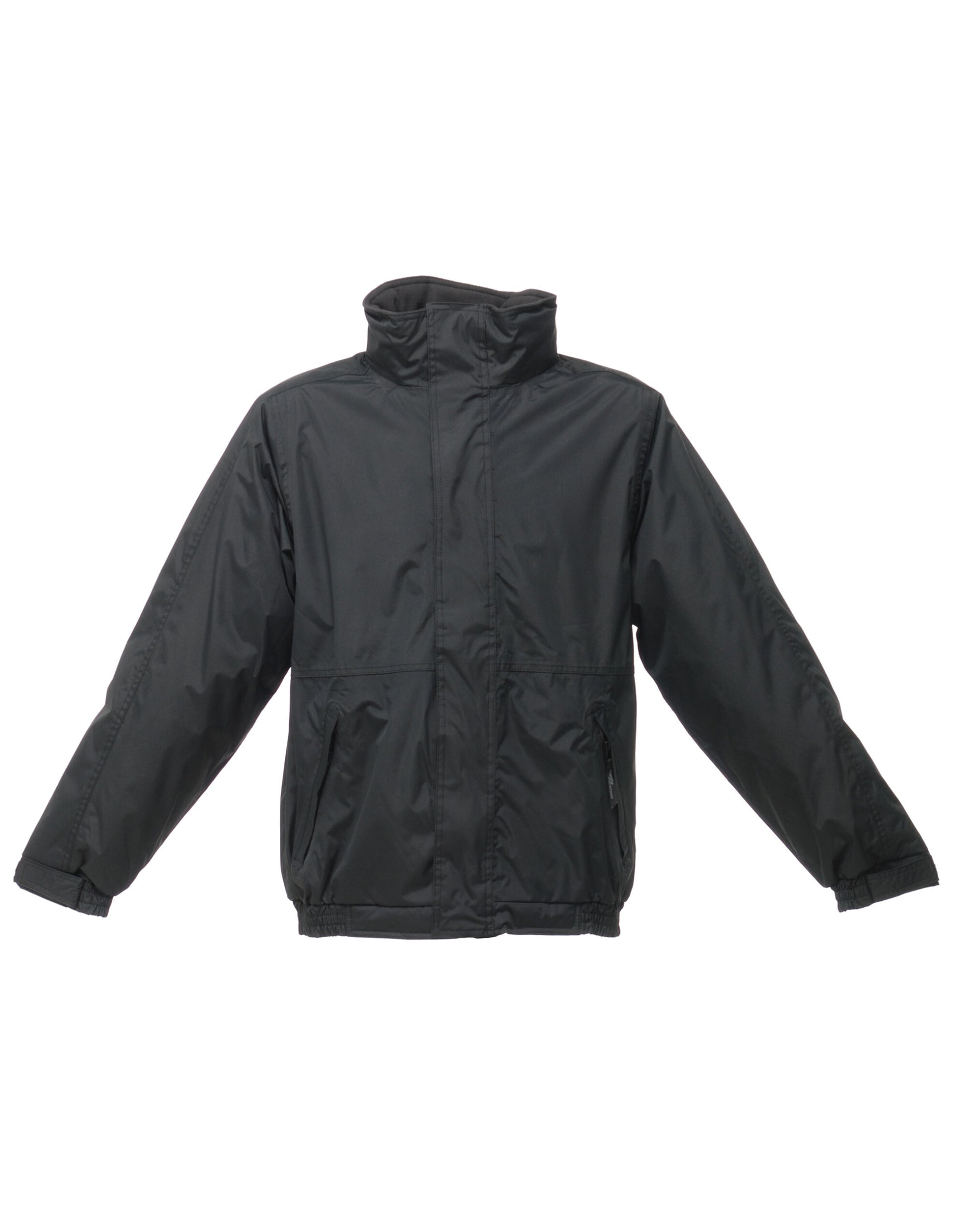 Dover Men's Fleece Lined Bomber Jacket - Black/Ash