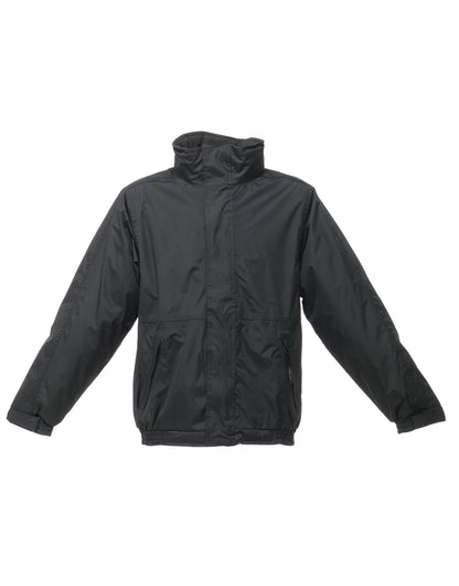 Dover Men's Fleece Lined Bomber Jacket - Black/Ash