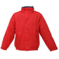 Dover Men's Fleece Lined Bomber Jacket - Classic Red/Navy
