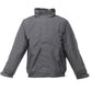Dover Men's Fleece Lined Bomber Jacket - Seal Grey/Black