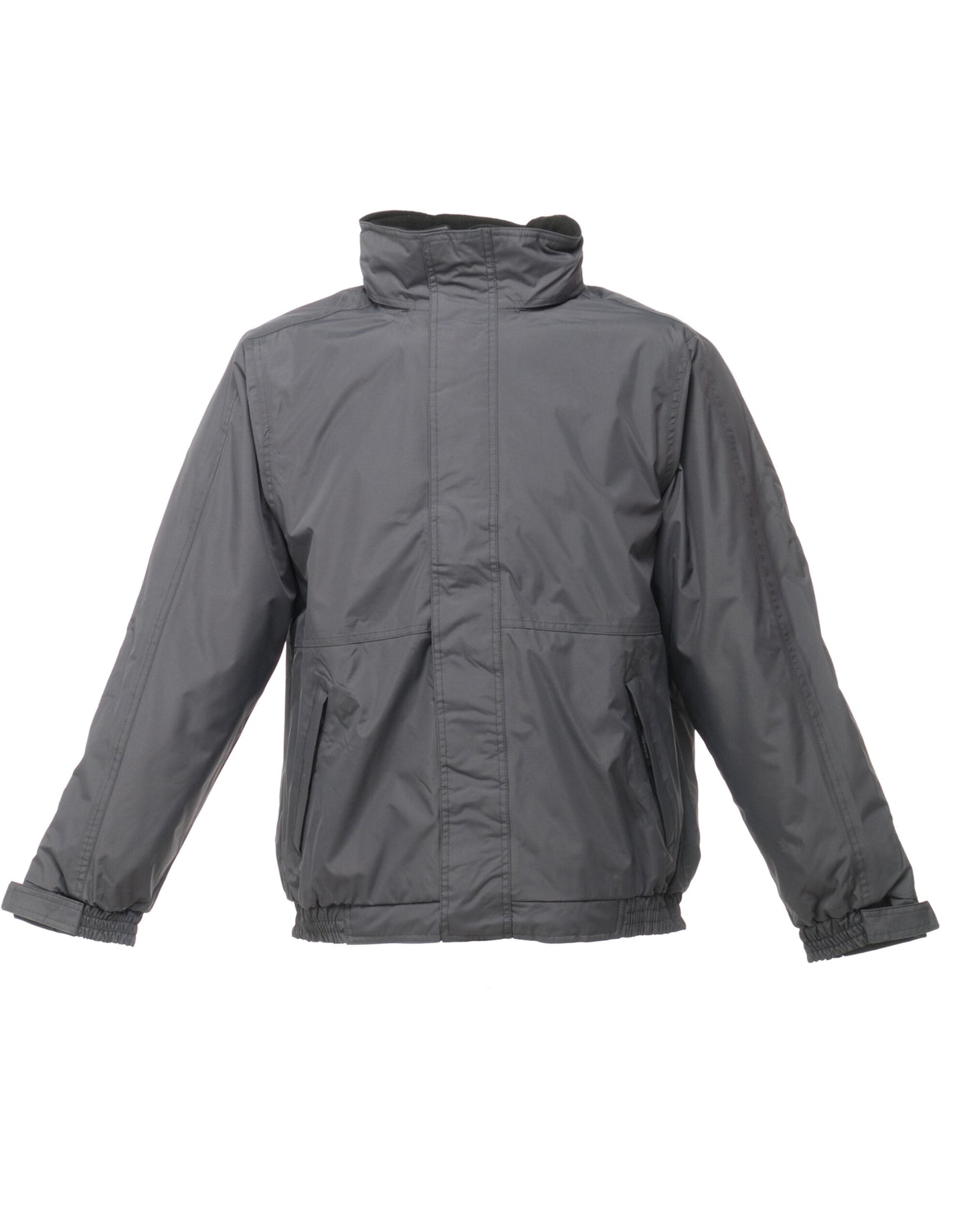 Dover Men's Fleece Lined Bomber Jacket - Seal Grey/Black