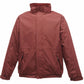 Dover Men's Fleece Lined Bomber Jacket - Burgundy
