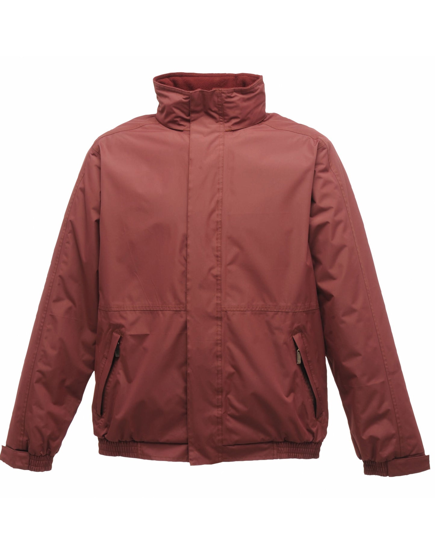 Dover Men's Fleece Lined Bomber Jacket - Burgundy
