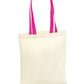 Bag 4 Life - Contrast Handle - Natural/Fuchsia