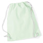 Cotton Gymsac - Pastel Mint/White