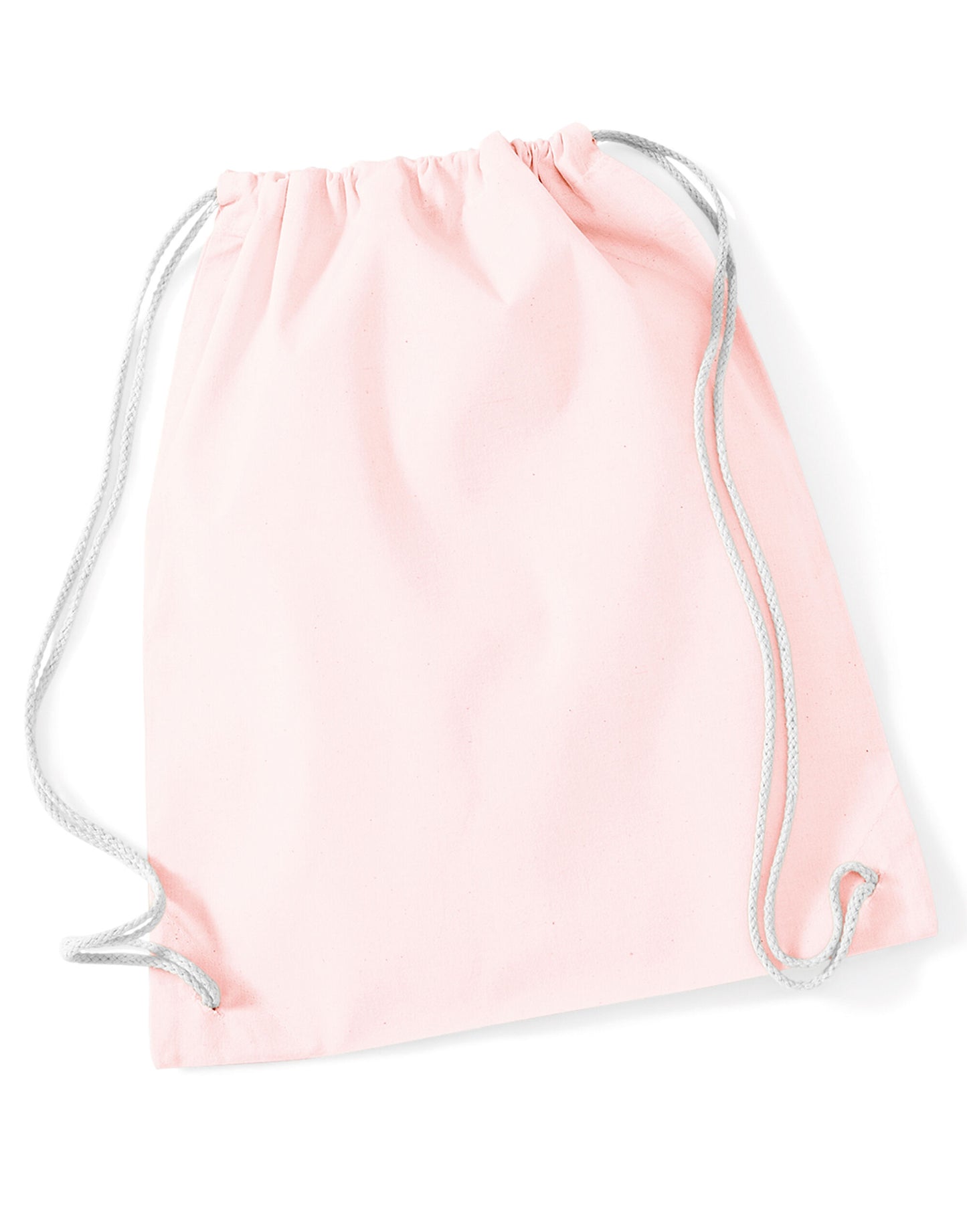 Cotton Gymsac - Pastel Pink/White