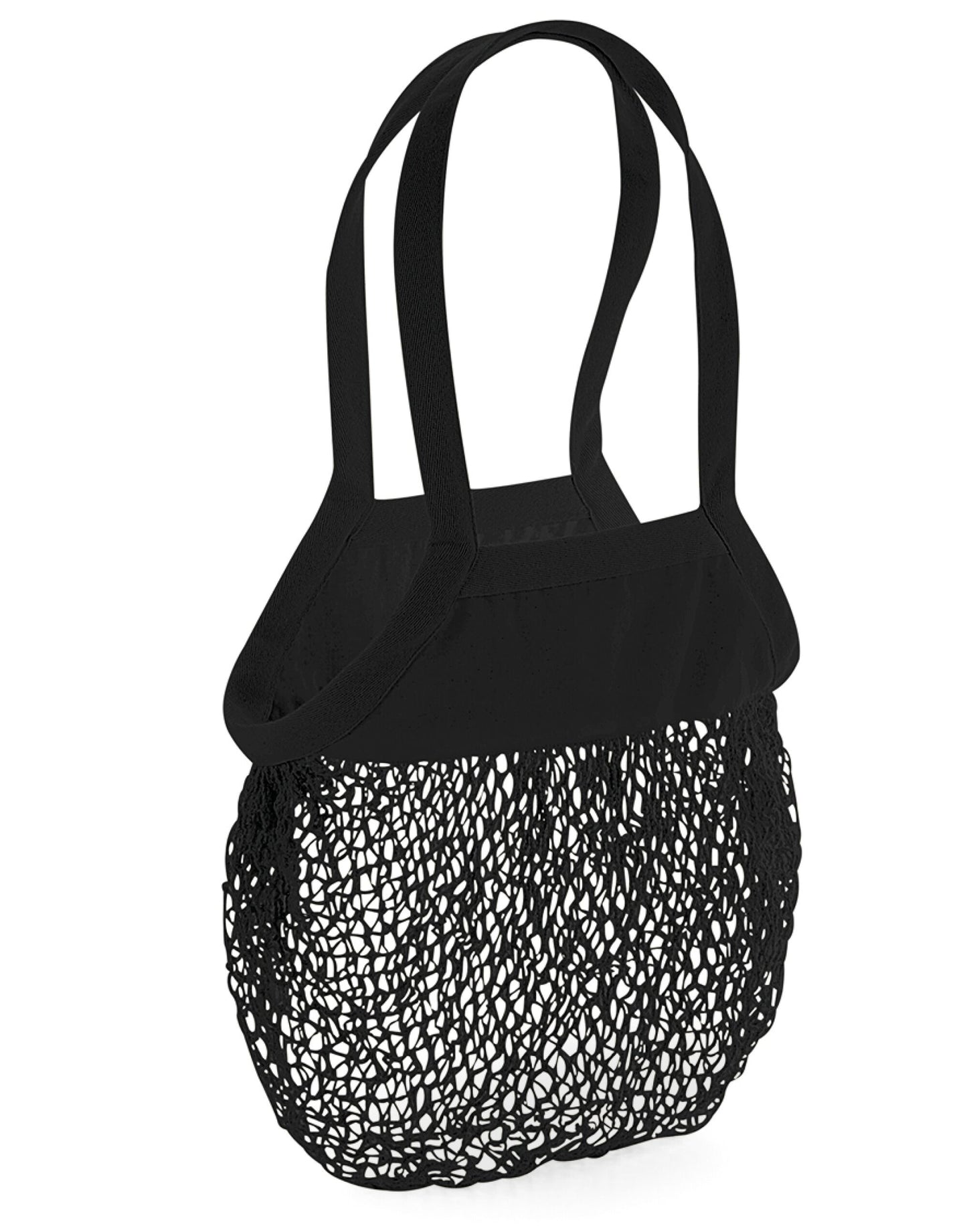 Organic Cotton Mesh Grocery Bag - Black