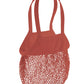 Organic Cotton Mesh Grocery Bag - Orange Rust