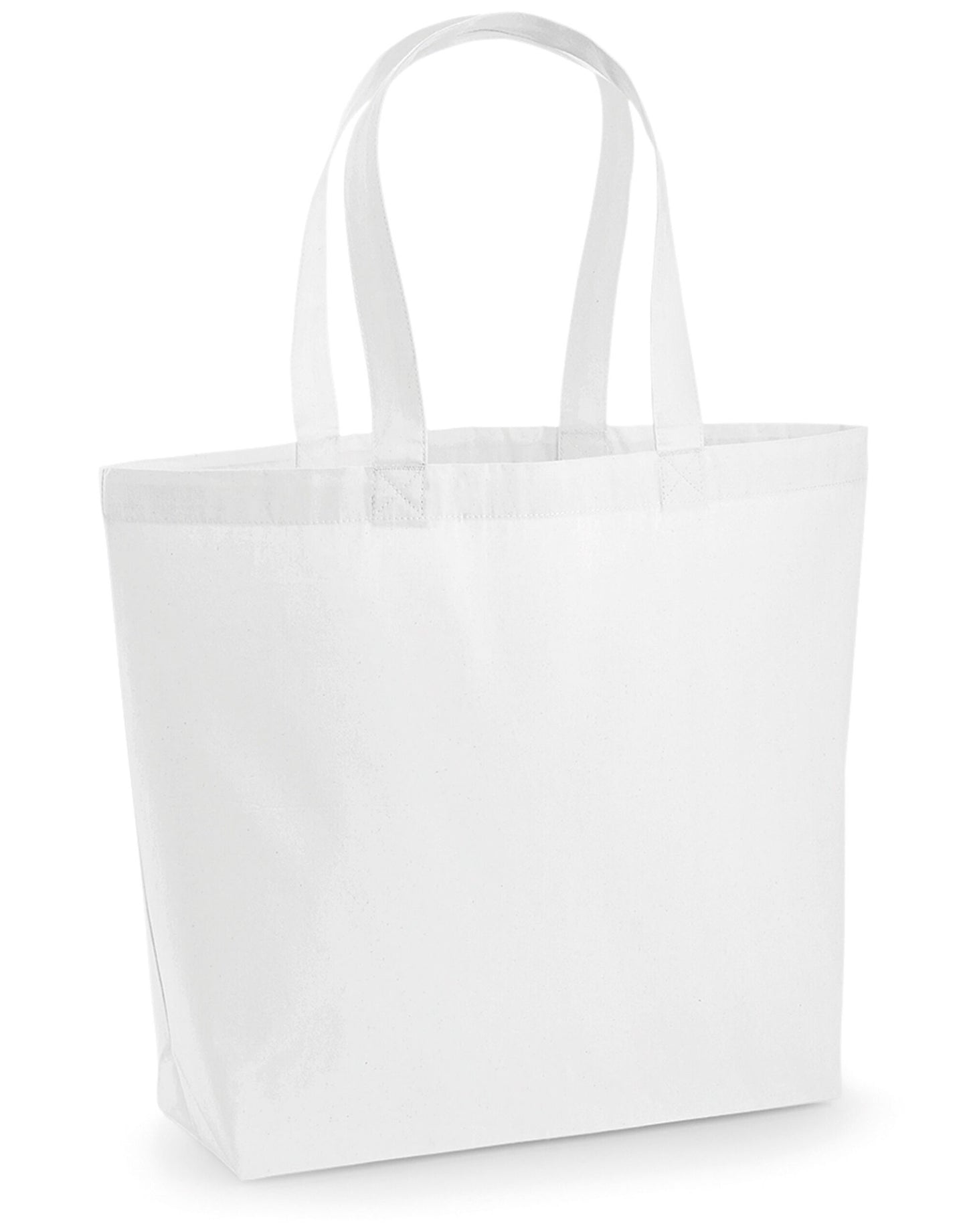 Premium Cotton Maxi Tote - White