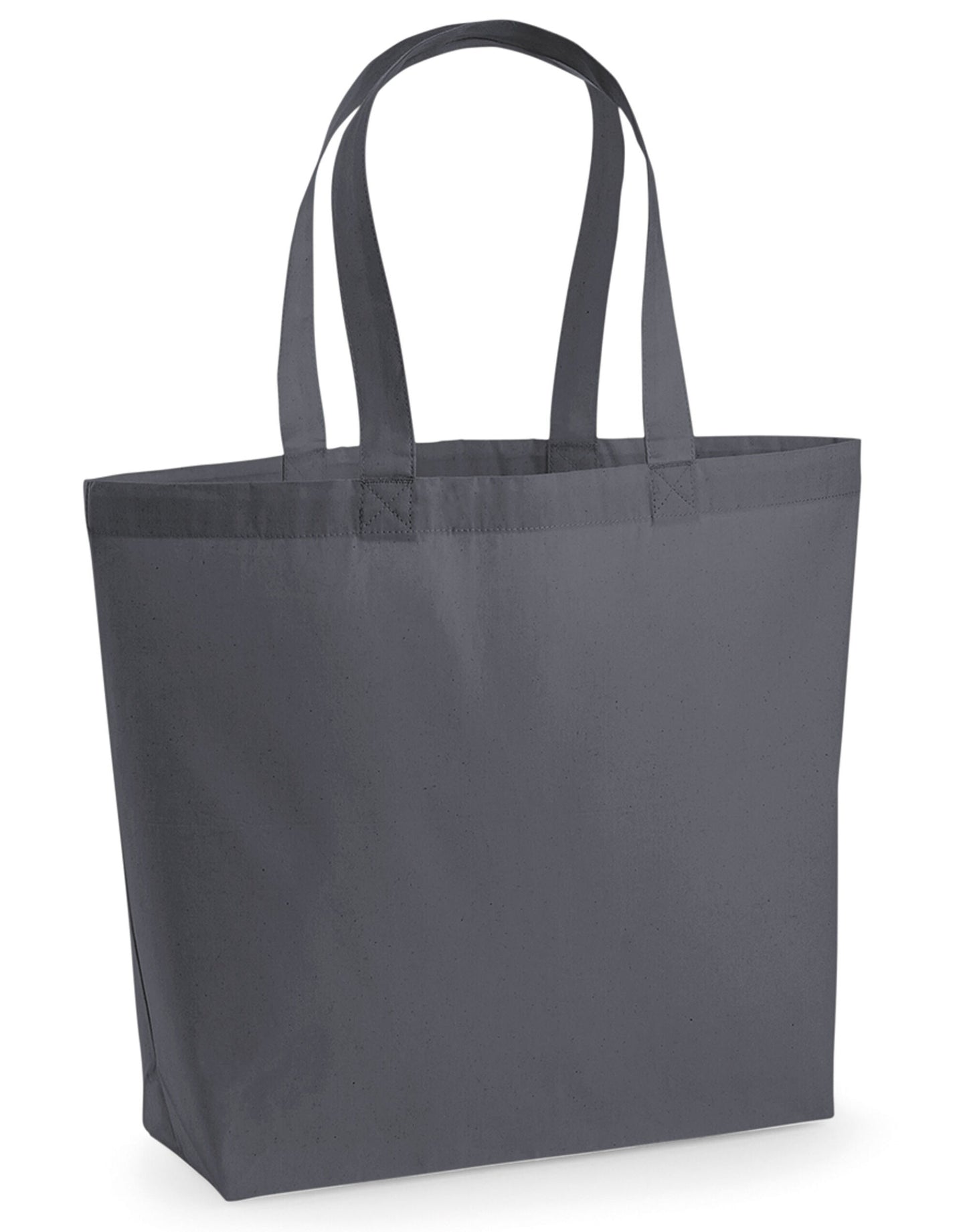 Premium Cotton Maxi Tote - Graphite Grey