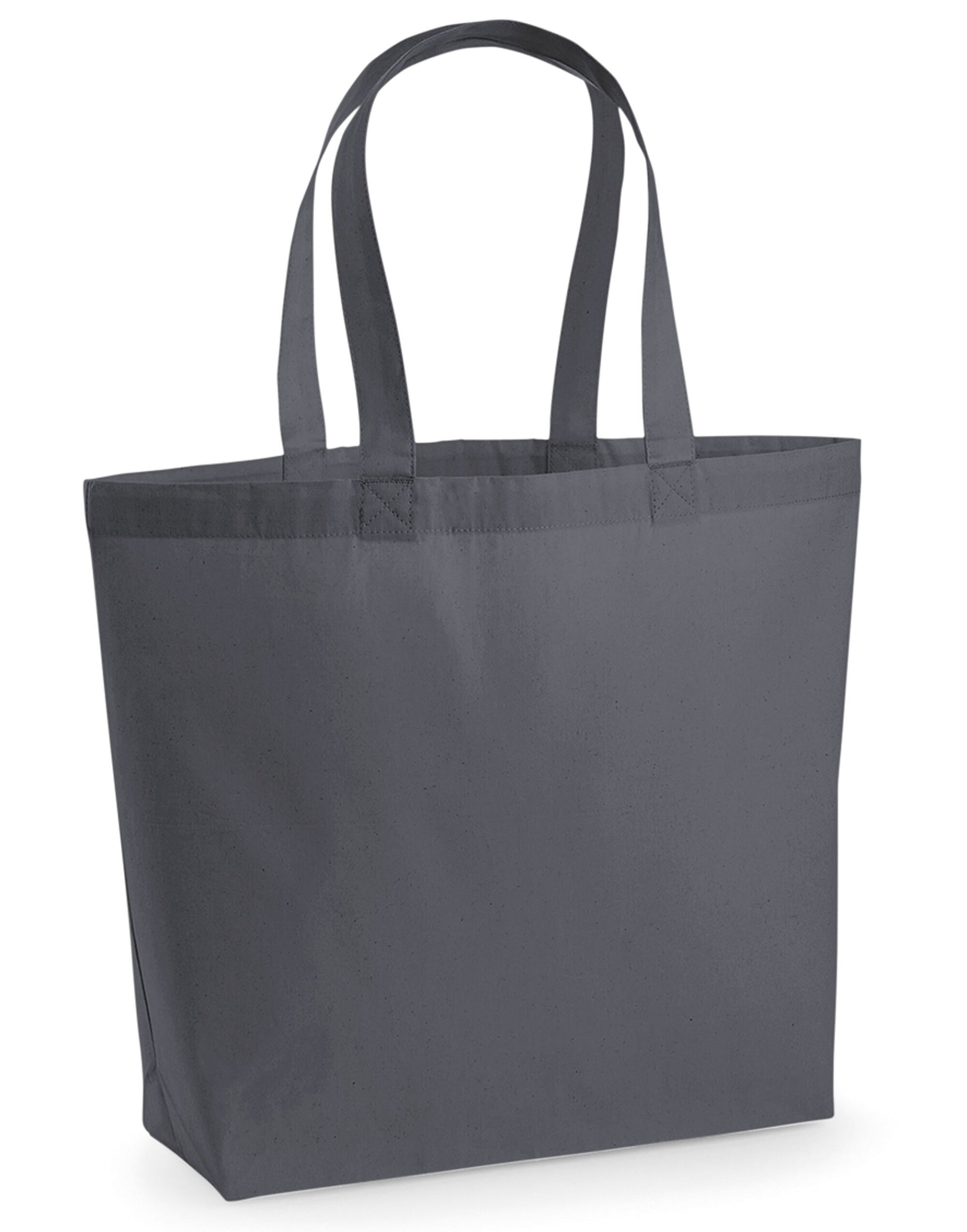 Premium Cotton Maxi Tote - Graphite Grey