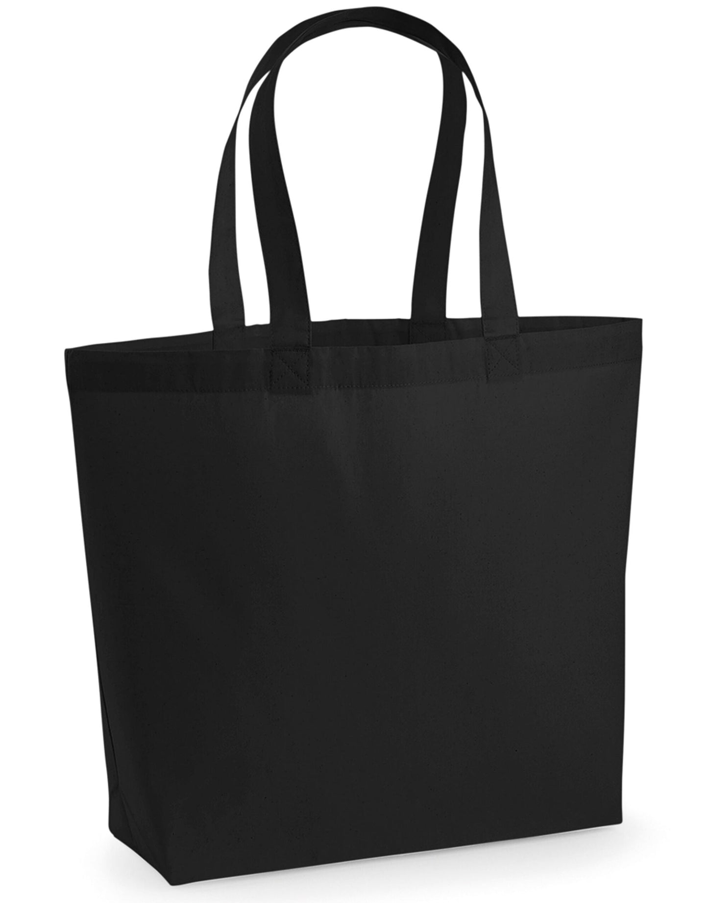 Premium Cotton Maxi Tote - Black