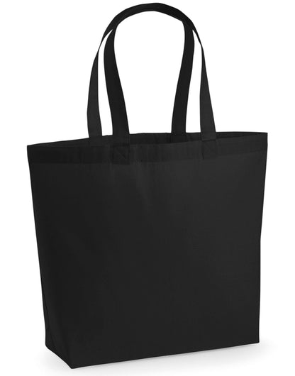 Premium Cotton Maxi Tote - Black