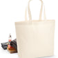 Premium Cotton Maxi Tote - Natural