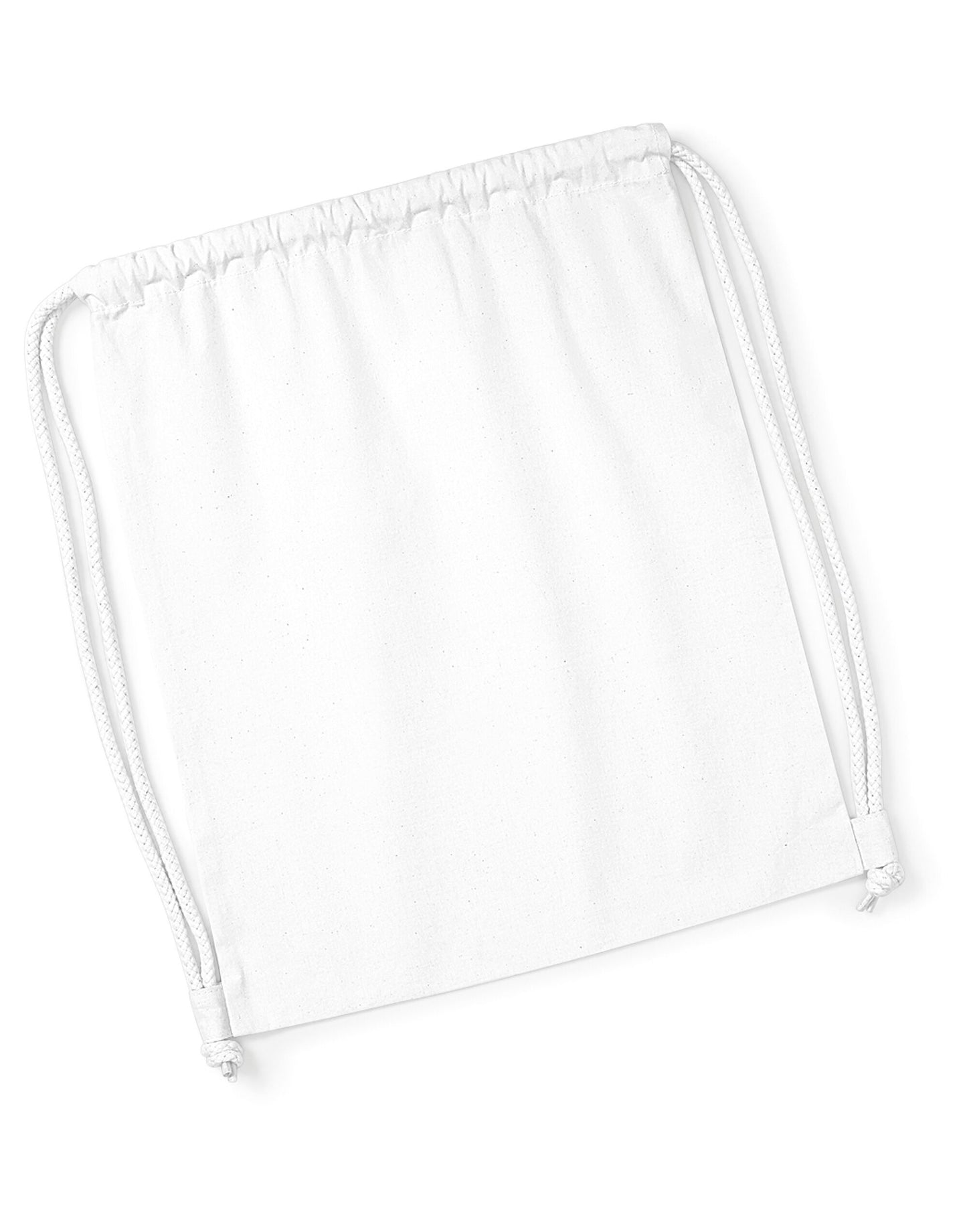 Organic Premium Cotton Gymsac - White