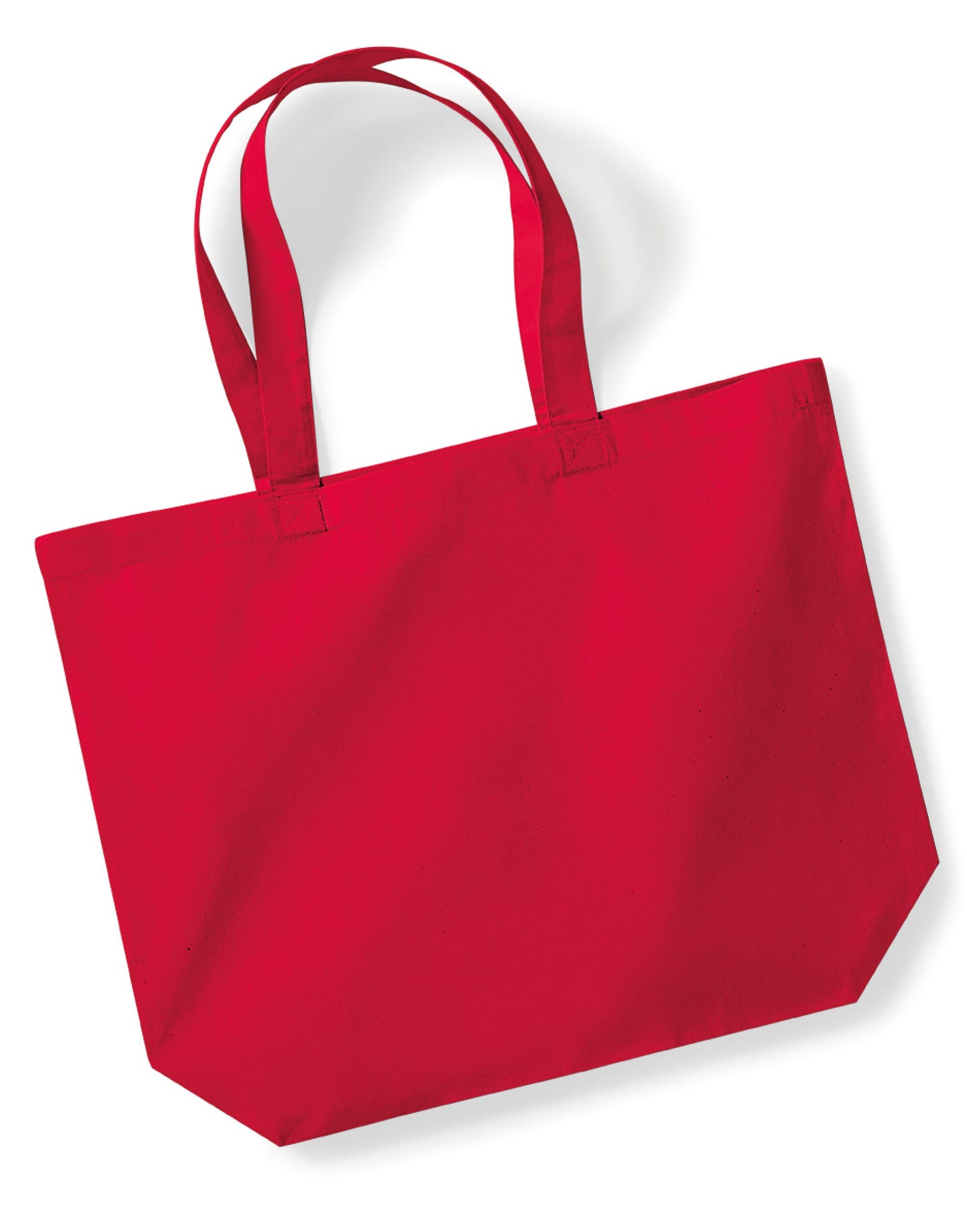 Organic Premium Cotton Maxi Tote - Classic Red