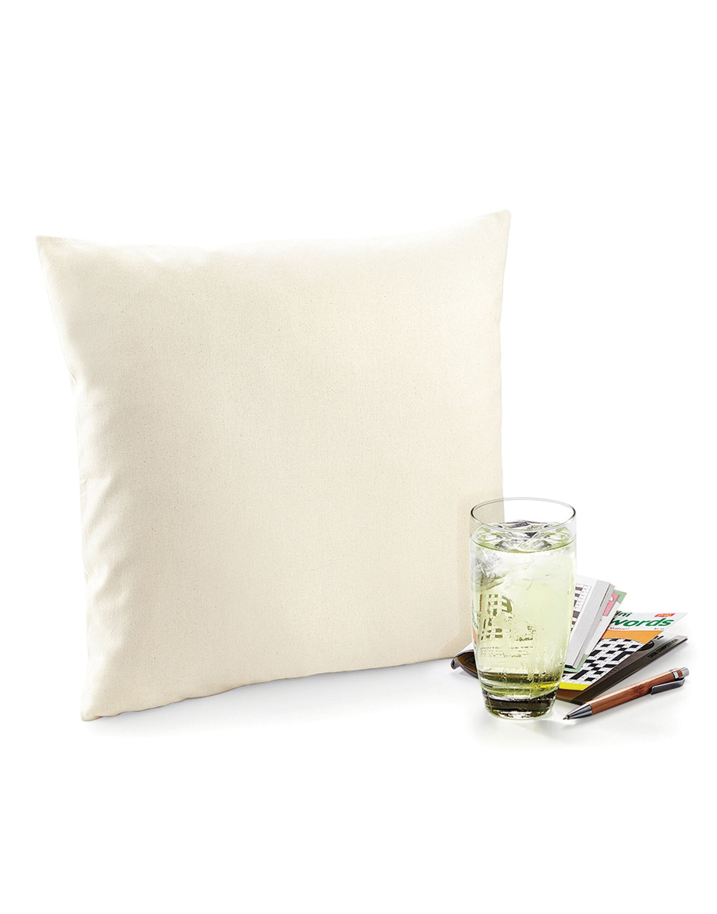Fairtrade Cotton Canvas Cushion Cover - Natural